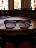 Monture lunettes vintage Thierry Mugler rectangulaire violet rétro