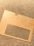 Enveloppe fenêtre oblitérée Paris 1968 J.Chotard cinéma philatélie