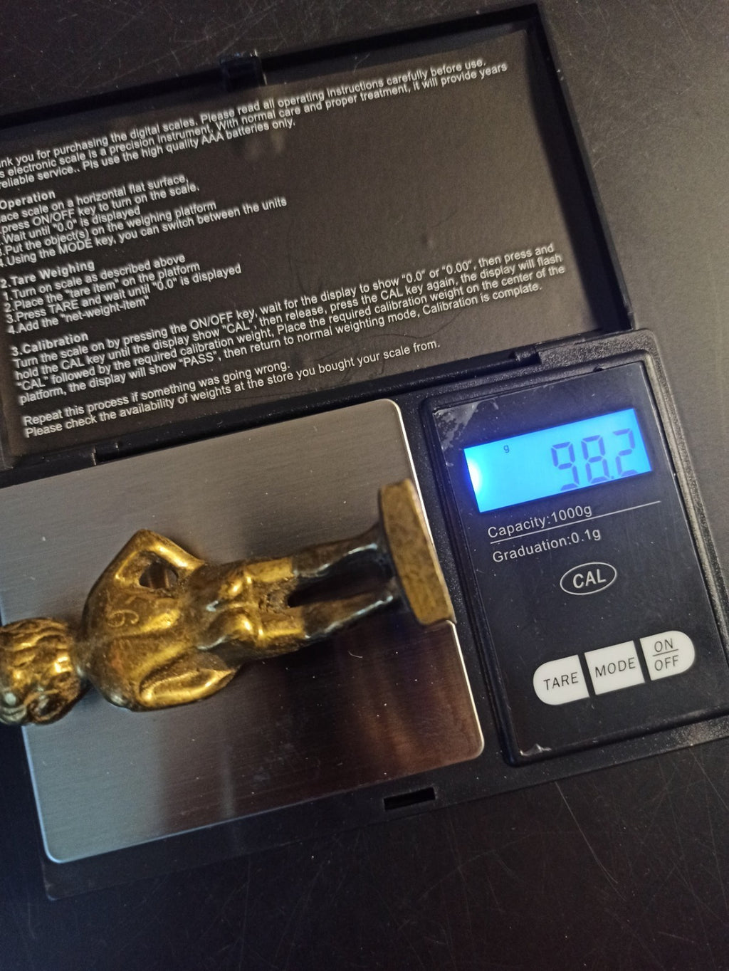Statuette Manneken Pis Bruxelles bronze doré ancien déco vintage