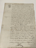 Lettre manuscrite administrative 1813, papier timbré XIXe, cachet fiscal 75 c