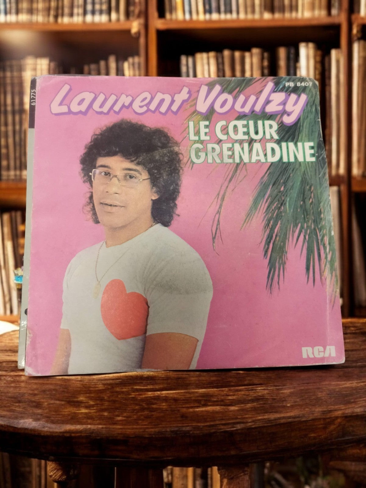 Vinyle 45 tours Laurent Voulzy Le Cœur Grenadine vintage RCA rétro