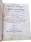 Livre ancien notariat 1807 Parfait Notaire Tome 2 Garnery Paris droit rare