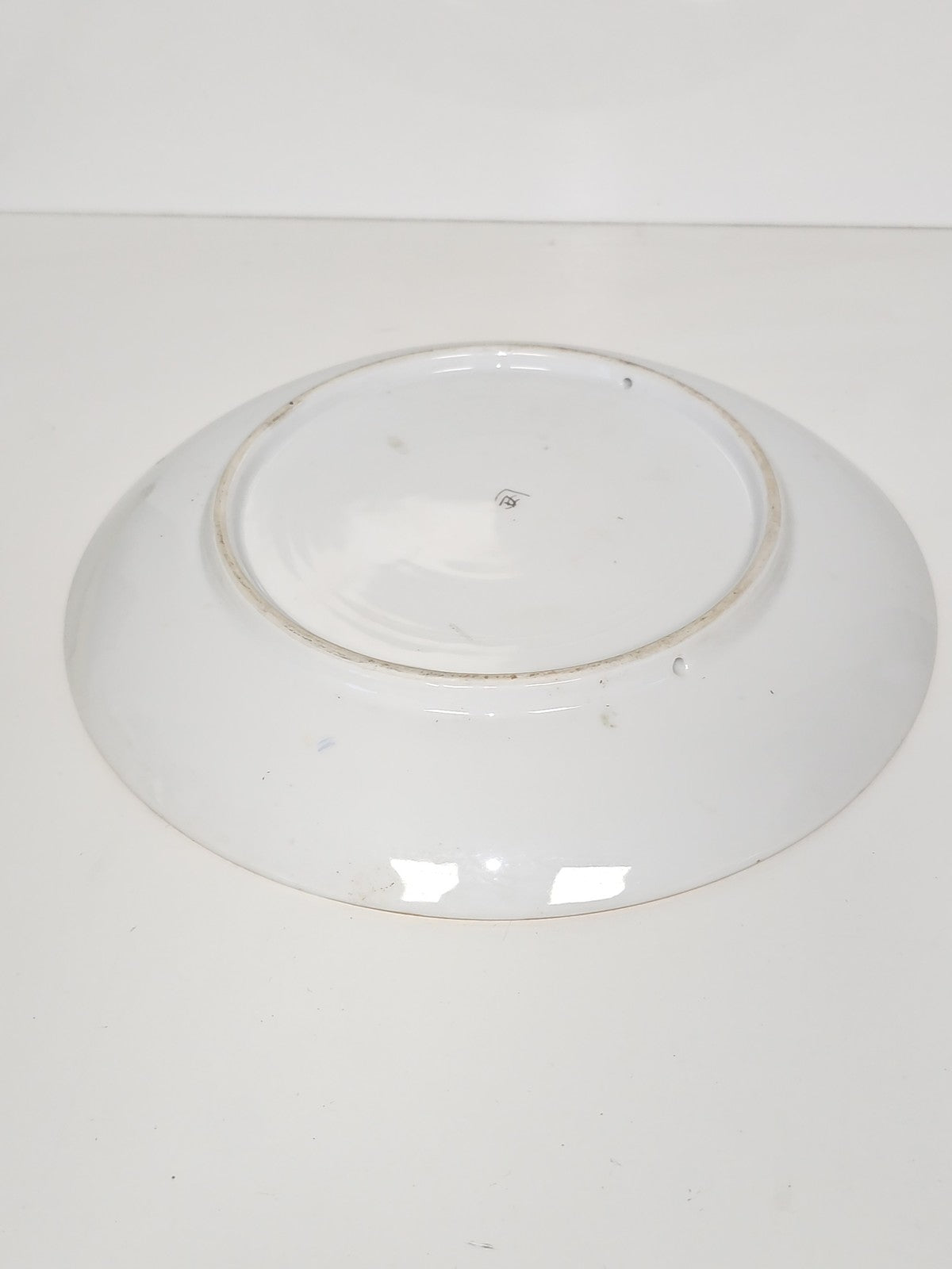 Assiette ancienne japonaise en porcelaine peinte main, geisha, signée, filet or,