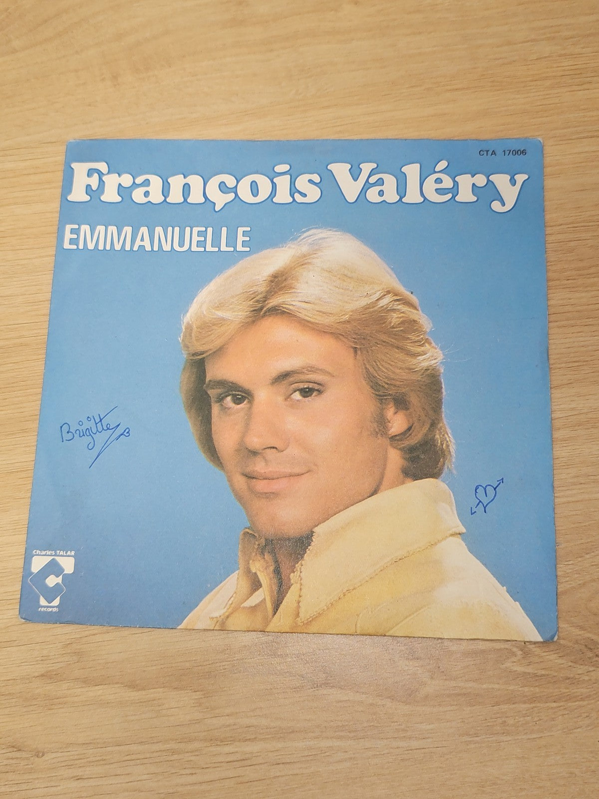 Vintage 45 tours François Valery ancien disque vinyle rétro collection musique