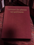 Ancien livre Larousse des plantes qui guérissent reliure bordeaux herboristerie