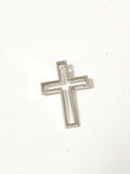 Pendentif croix catholique vintage ancien, bijou religieux rétro pour collection