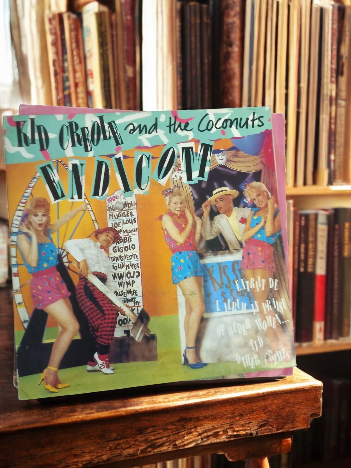 Disque vinyle 45 tours Kid Creole Endicott vintage rétro pochette illustrée