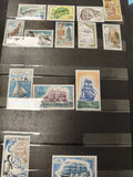 Lot anciens timbres oblitérés France animaux bateaux collection philatélie vinta