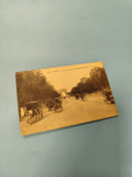 Ancienne carte postale animée Paris Champs-Élysées Arc de Triomphe rétro (Ref 1)