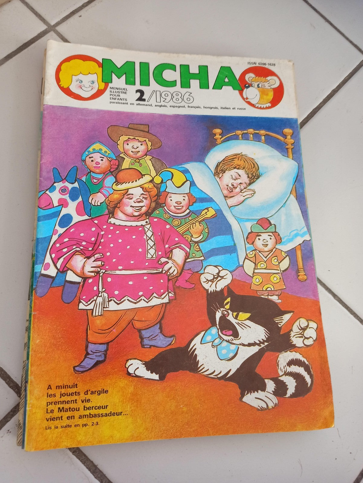 Magazine illustré MICHA 2/1986 vintage enfant ancien journal années 80 rétro