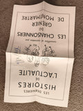 Brochure Les Dernières Histoires de Lactualité chansonnier Montmartre signé