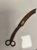 Coupe-papier ancien militaire WW1, sculpture artisanale, finition bronze