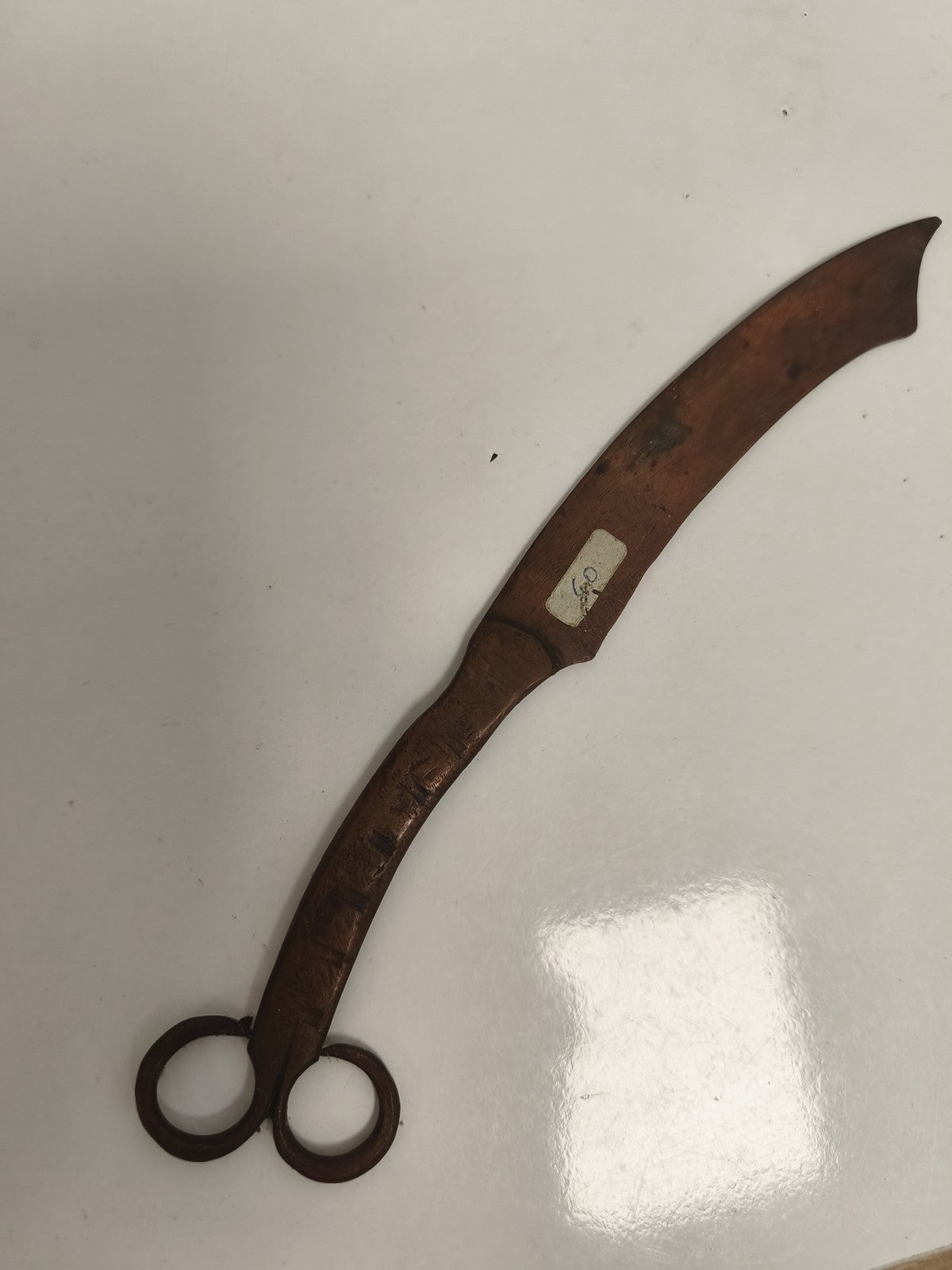 Coupe-papier ancien militaire WW1, sculpture artisanale, finition bronze