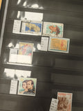 Timbres Espagne animaux personnages thèmes variés oblitérés et neufs philatélie