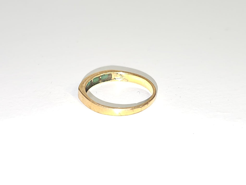 Bague rétro vintage fantaisie ancienne style plaqué or pour collectionneur