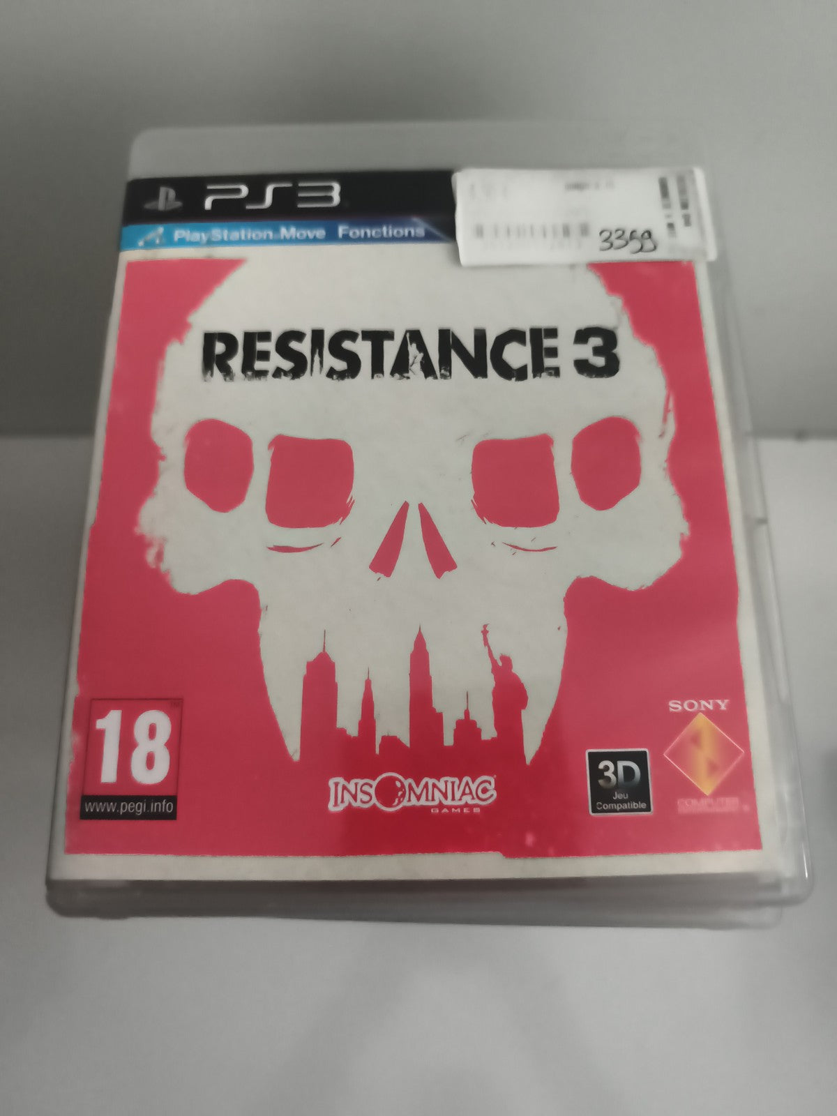 Jeu PS3 Resistance 3 PlayStation Move Sony Insomniac FPS 18+ compatible 3D