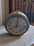 Réveil de table vintage Jaz à restaurer bleu ancien horloge mécanique déco