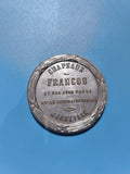 Ancienne médaille publicitaire Chapeaux Francou Marseille métal rond vintage
