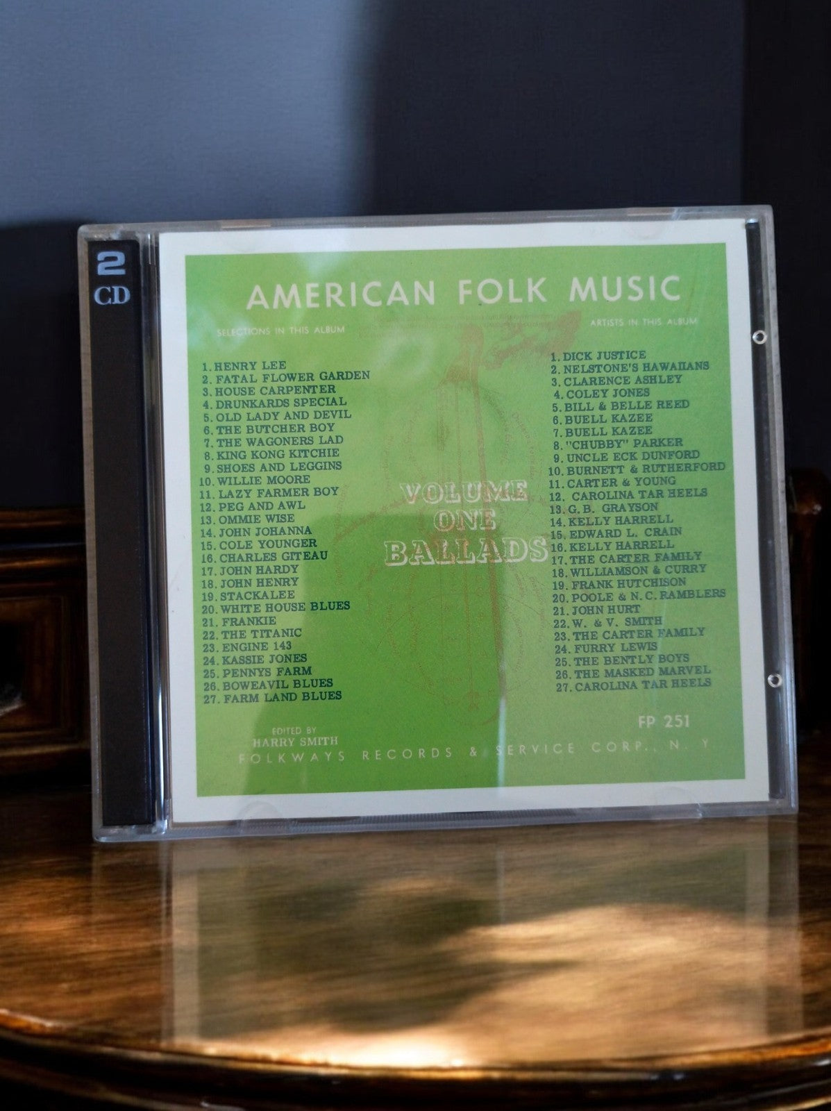 CD 2 disques American Folk Music Folkways ballads FP251 compilation USA