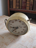 Réveil de table vintage Jaz à restaurer ancien cadran métal beige déco rétro
