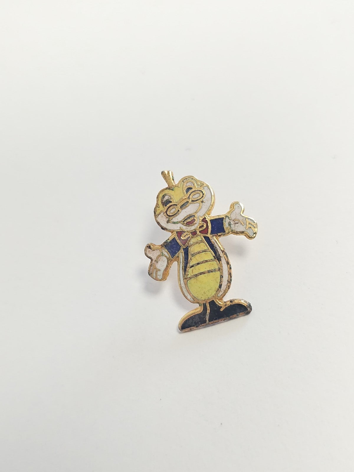 Broche pin's rétro abeille à lunettes vintage ? accessoire original collection