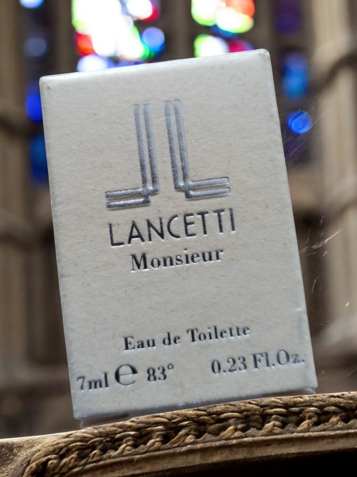 Miniature parfum Lancetti Monsieur boîte 7ml eau de toilette homme