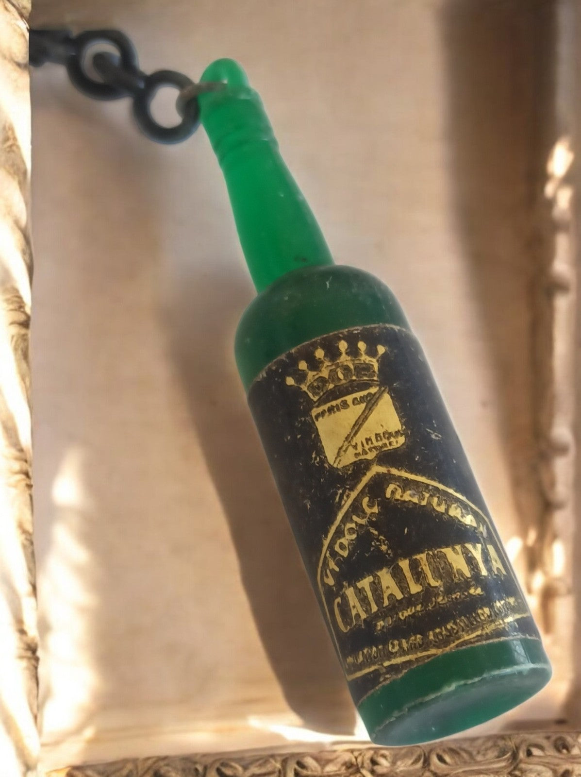 Porte-clés bouteille publicitaire vintage alcool Catalunya France rétro