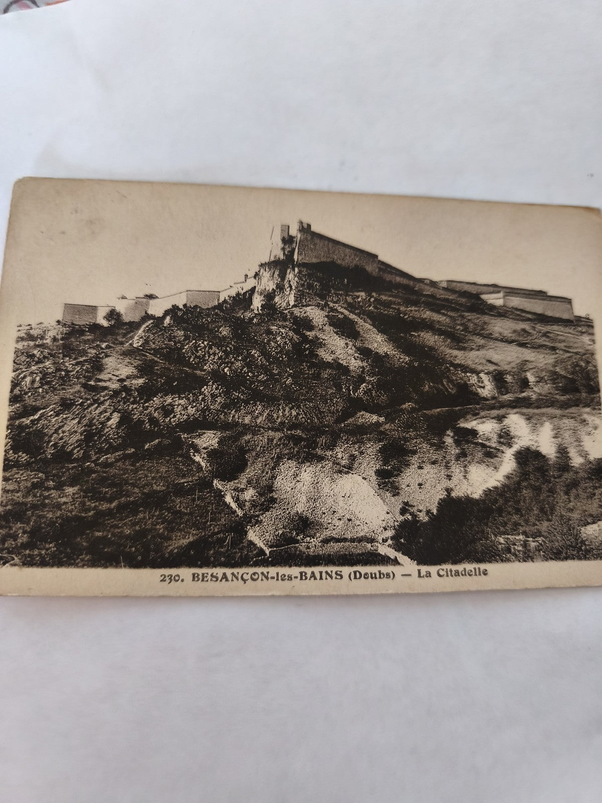 Carte postale ancienne vintage Besançon Citadelle Les Bains France collection