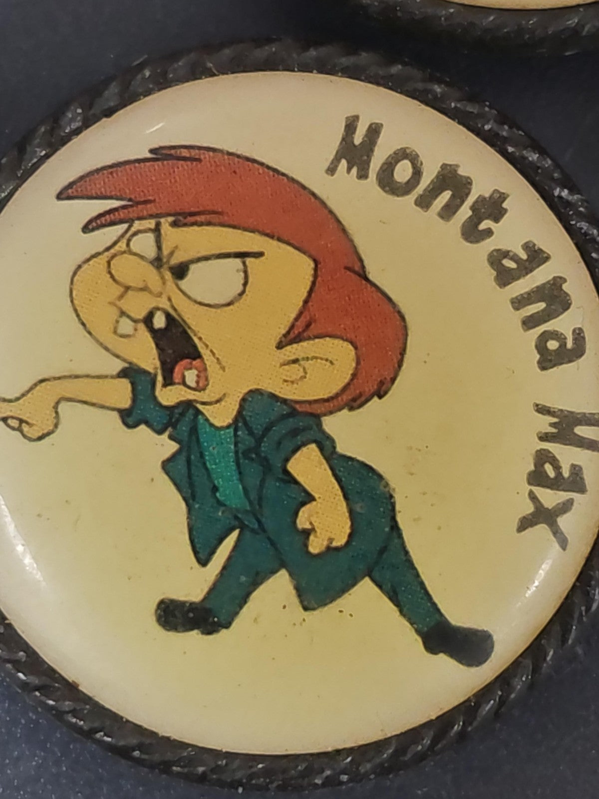 Pin's rétro Montana Max ancien, badge collection Looney Tunes vintage rare