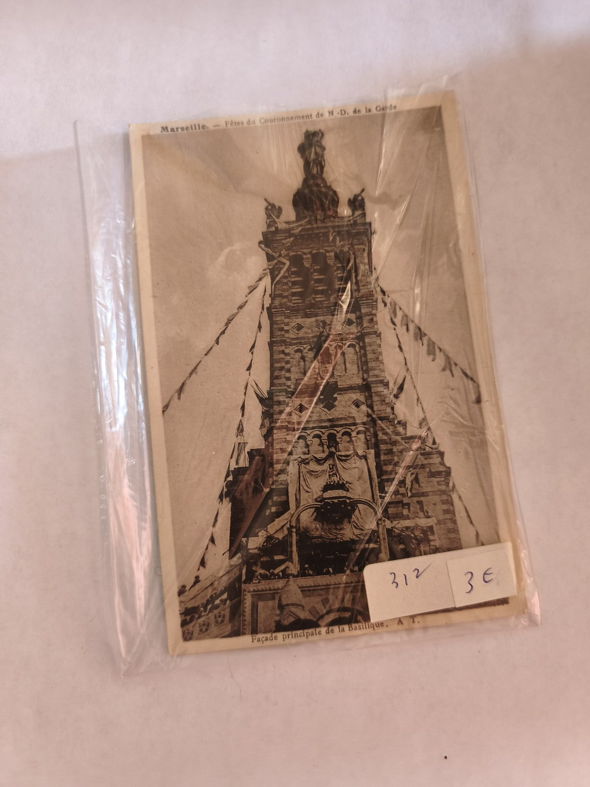 Carte postale ancienne vintage Marseille rétro collection France rare