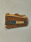 Vintage pin's tramway bleu mairie Marseille 4e 5e arrondissements collection