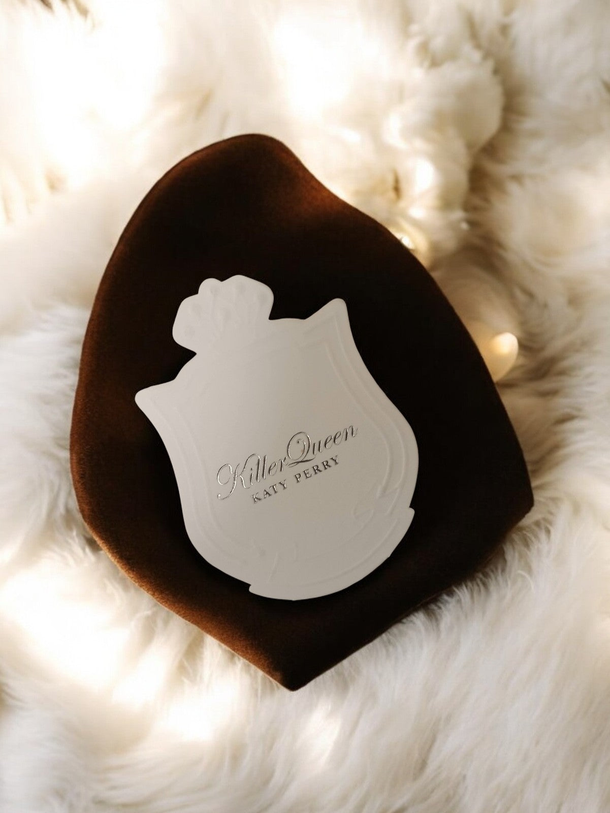 Carte publicitaire parfum Killer Queen Katy Perry vintage rare rétro