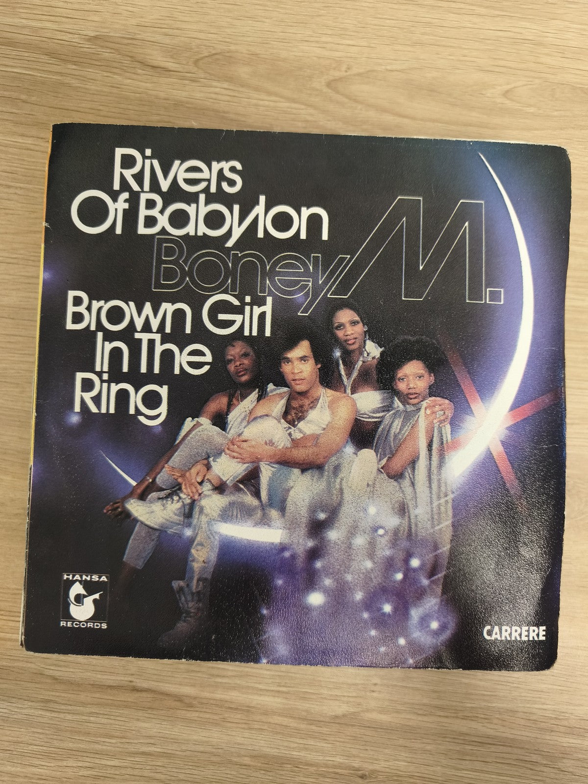 Vinyle 45T Boney M Rivers Of Babylon / Brown Girl In The Ring pochette illustrée