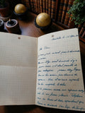 Lettre manuscrite ancienne 1947 vintage, écriture bleue, à Pierre, post WWII