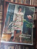 Patron couture vintage robe chemisier rayures berlingot années 70 rétro ancien