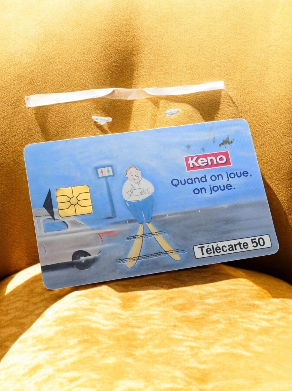 Télécarte 50 unités Keno vintage, carte téléphonique France, édition publicitair