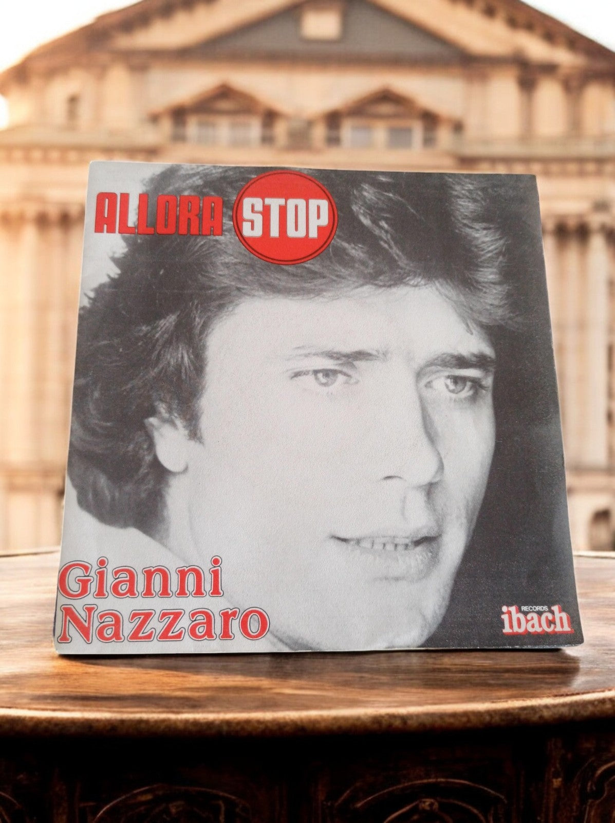 Vinyle 45T Gianni Nazzaro Allora Stop pochette Ibach vintage Italie rare