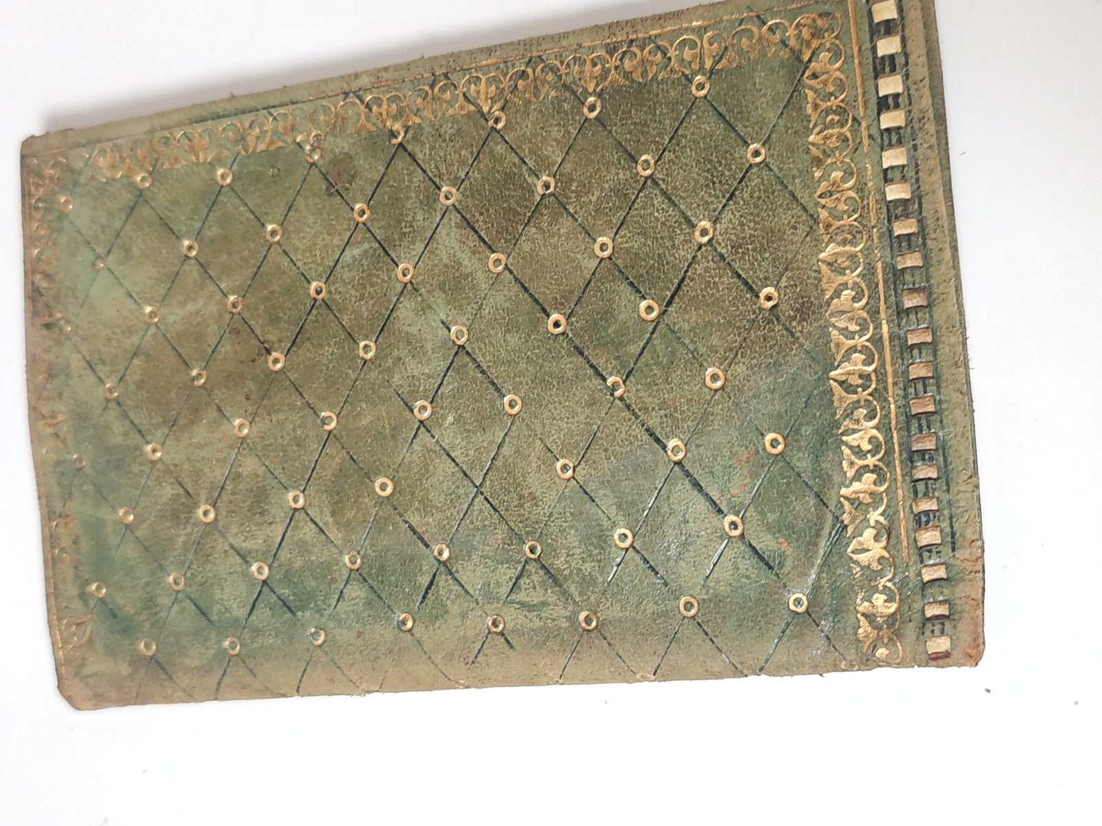 Vintage grand portefeuille ancien plaqué or 22 carats accessoire rétro collectio
