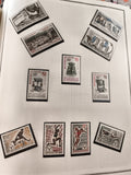Timbres neufs République du Niger années 1960 thématiques sport, histoire, poste