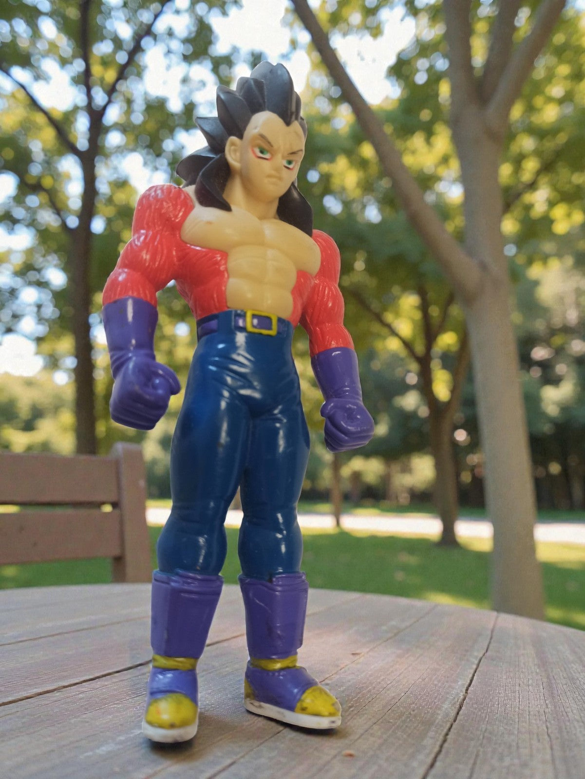 Figurine Dragon Ball GT Vegeta rétro vintage, jouet ancien occasion rare