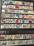 Lot de timbres Mexique multicolores motifs variés (support non inclus)