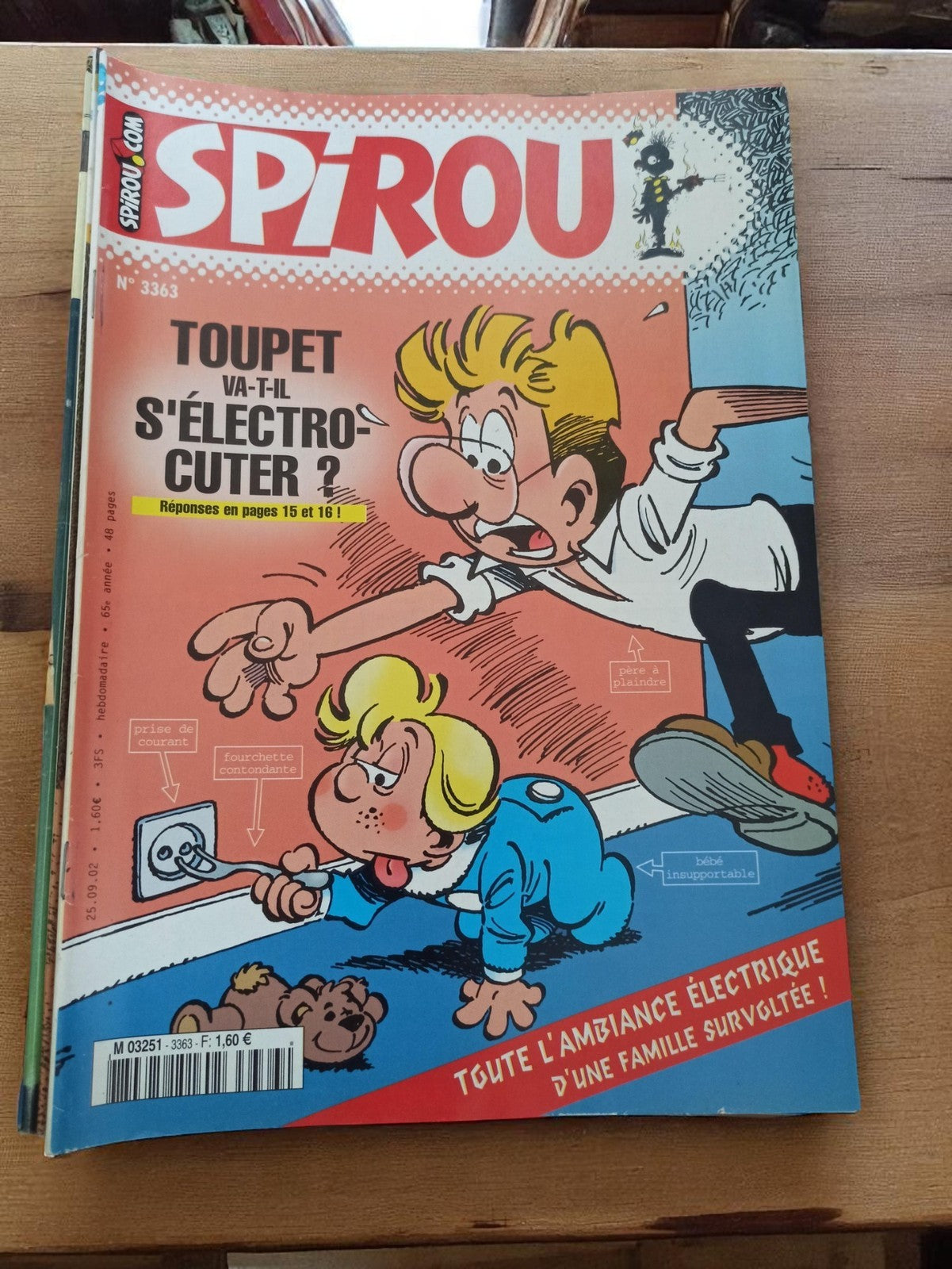 Magazine Spirou n°3363 vintage ancien – édition rétro BD humour