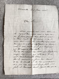 Lettre manuscrite ancienne 1916 Marseille première guerre WW1 papier d’époque