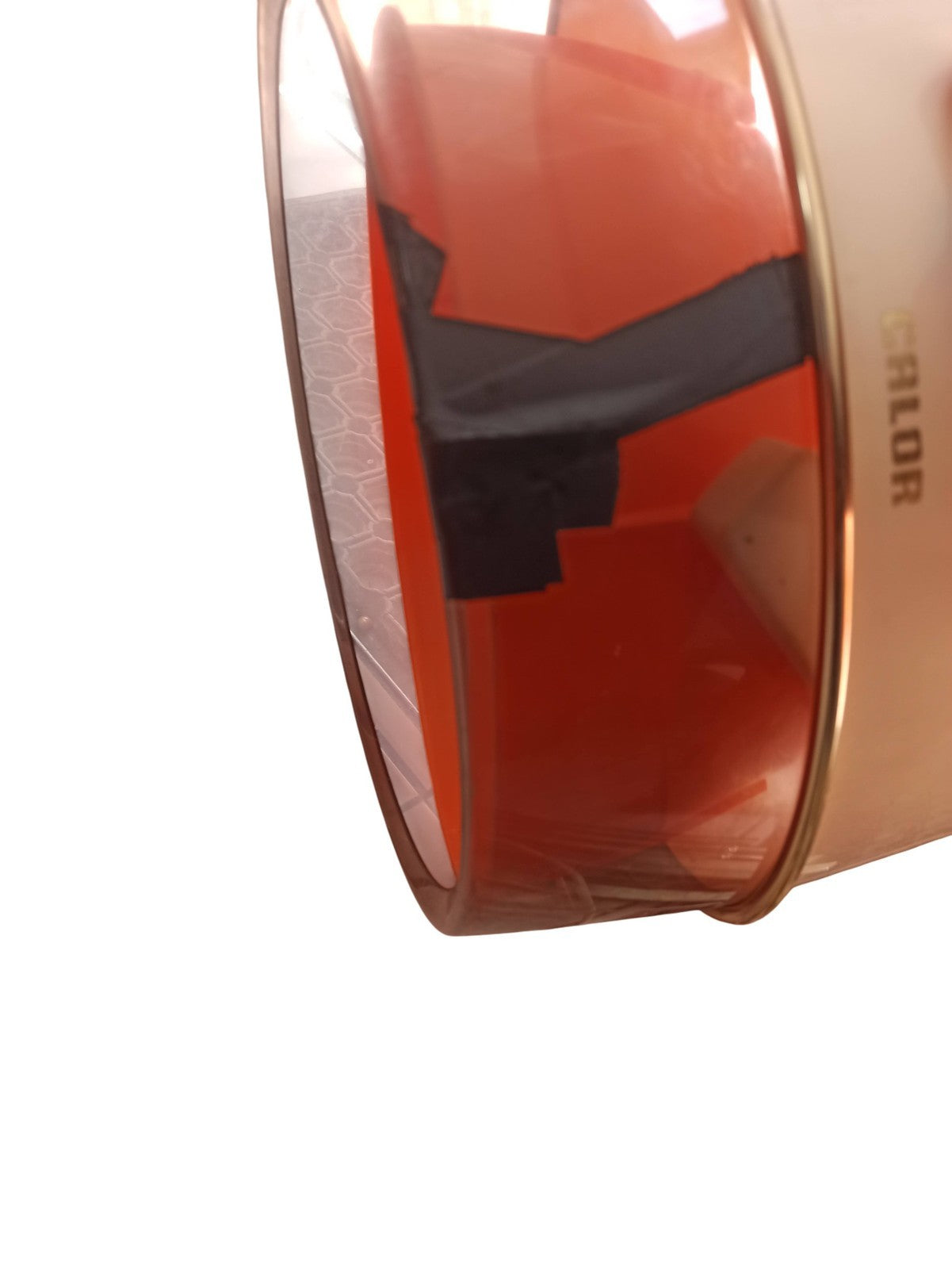 Casque sèche-cheveux vintage Calor Multi-Matic rétro coiffeuse orange crème