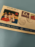 Ancienne enveloppe FDC Vietnam 1965 Jeunesse Rurale timbres premier jour