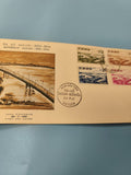 Ancienne enveloppe FDC Vietnam 1961 Saigon-Biên Hòa timbres illustrés couleur