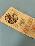 Ancienne enveloppe FDC Vietnam 1963, timbres Defense Commune, illustration color