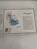 Feuillet philatélique CEF René Cassin 1987 illustration Pierre Forget