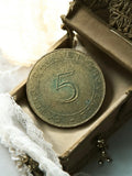 Jeton de casino vintage métal Casino Aix-en-Provence 5 accessoire ancien