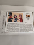 Feuillet philatélique CEF Laurent Mourguet Guignol marionnette Lyon oblitéré